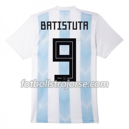 Argentina Matchtröjor Batistuta 9 Hemma Fotbollströja VM 2018 Argentina Matchtröjor Batistuta 9 Hemma Fotbollströja VM 2018